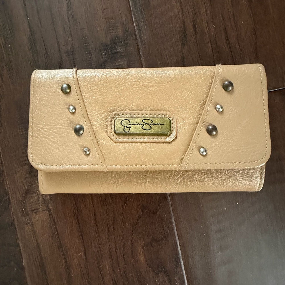 Jessica Simpson Gold Studded Wallet